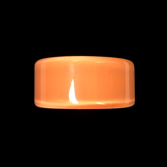 Vintage Lucite Bangle Bracelets x2! Orange + Gold - Picture 6 of 14